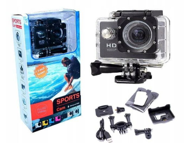 kamera sportowa extreme wodoodporna full hd uchwyt 1615