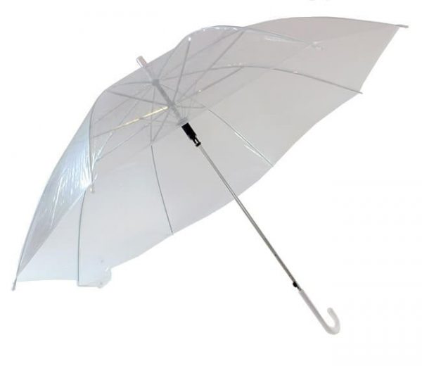 PARASOL PRZEZROCZYSTY ŚLUBNY NA ŚLUB PARASOLKA
