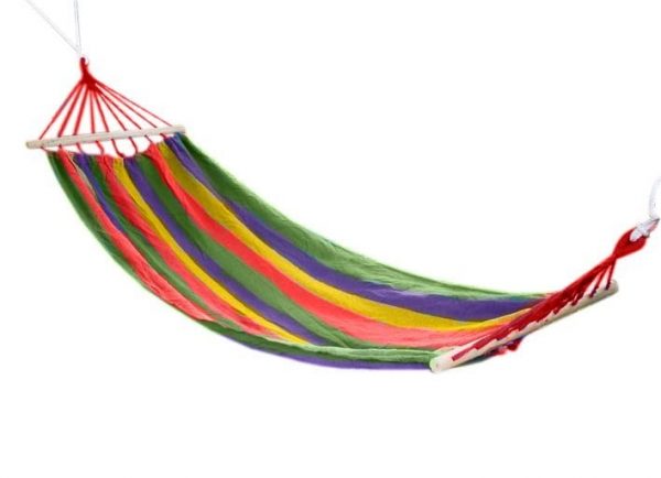 HAMAK OGRODOWY ZE STELAŻEM BUJAK LEŻAK 195cm x 85