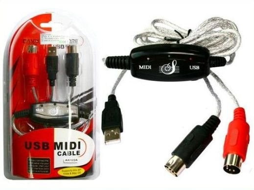KABEL KONWERTER USB NA MIDI IN OUT INTERFEJS