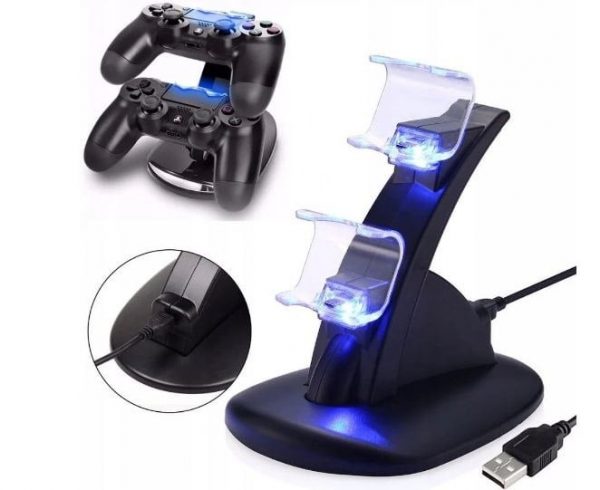 STACJA DOKUJĄCA PS4 ŁADOWARKA 2 PADY KONTROLER PAD