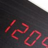 ZEGAR DREWNIANY LED GODZINA BUDZIK TERMOMETR USB