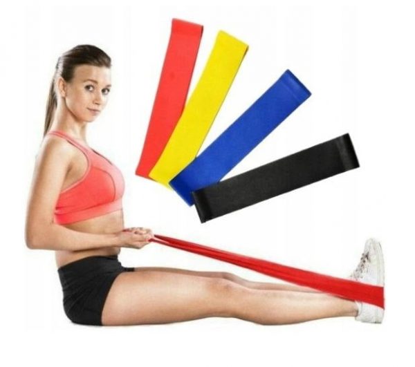 GUMY TAŚMY DO ĆWICZEŃ 4x MINI BAND FITNESS ZESTAW