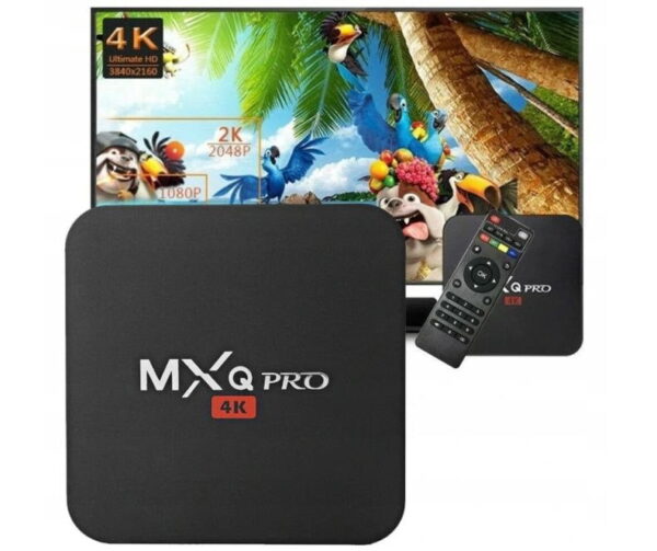 SMART TV BOX 8GB DEKODER MXQ PRO 4K ANDROID 7.1