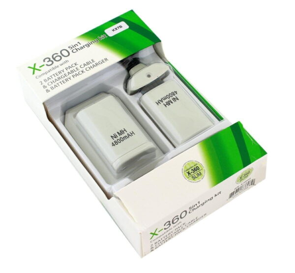 2x BATERIA DO PADA XBOX 360 ŁADOWARKA + KABEL USB