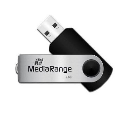 MEDIARANGE PENDRIVE USB 2.0 8GB FLASH TWISTER