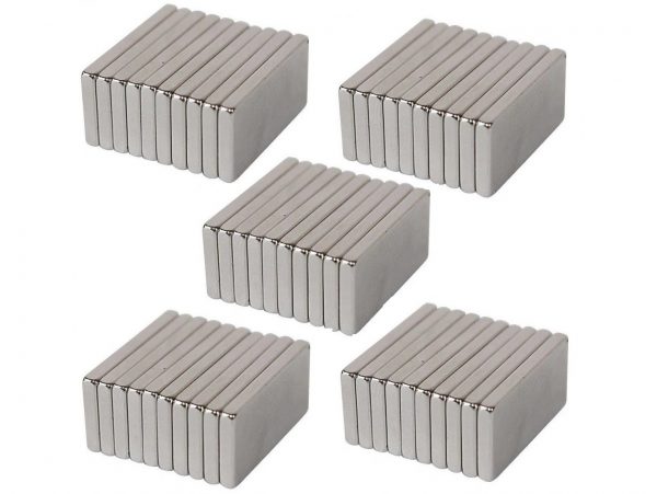MAGNES PŁYTKOWY NEODYMOWY 10x5x1 KOMPLET 50SZT