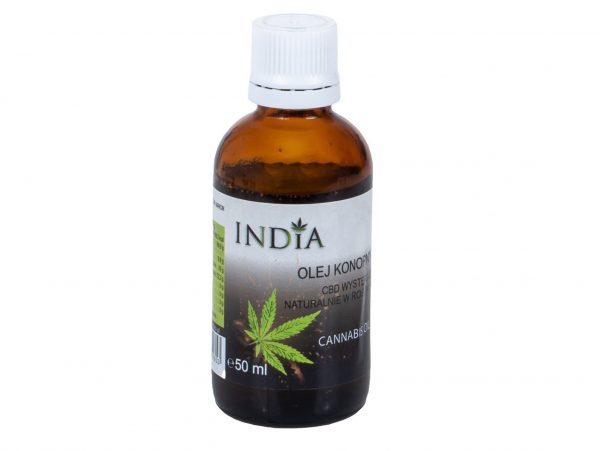 INDIA OLEJ KONOPNY CBD 10% 50ML NATURALNY KONOPIA