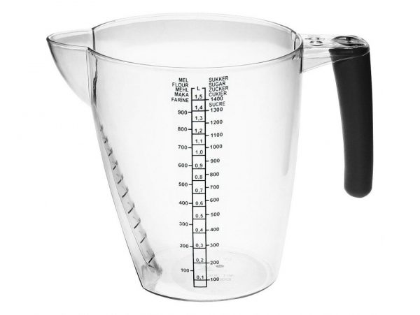 MIARKA KUCHENNA DZBANEK Z PODZIAŁKĄ 1,5L MIARA