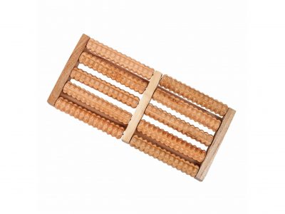 MASAŻER DO STÓP TRADYCYJNY DREWNIANY ROLLER 2 X 5