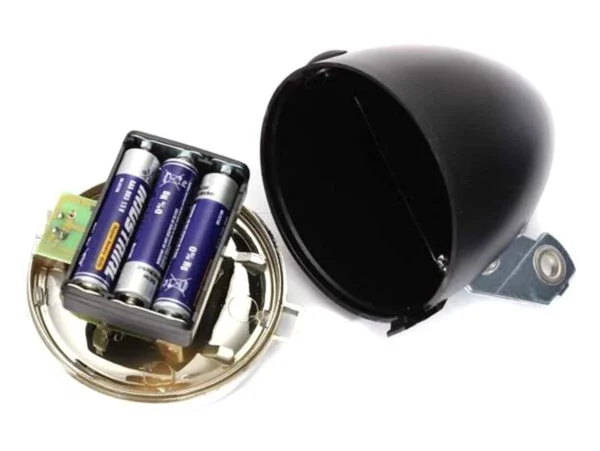 LAMPA ROWEROWA NA ROWER LED BATERIE CHROM RETRO