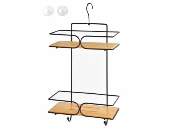 PÓŁKA ŁAZIENKOWA CARL BAMBOO 2 POZIOMY MONDEX