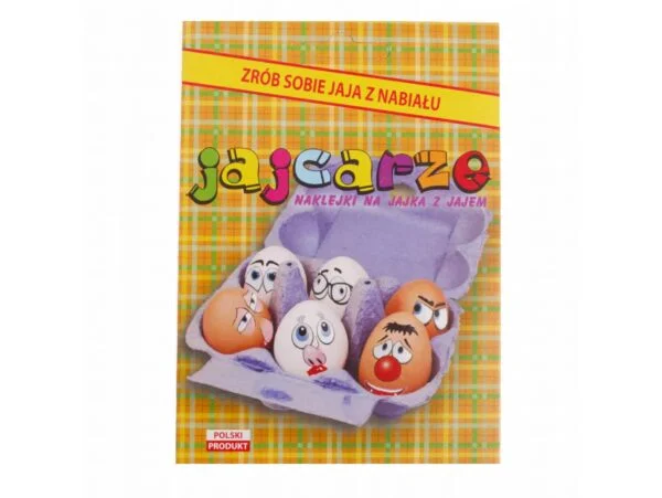 NAKLEJKI NA JAJKA PISANKI ŚMIESZNE WIELKANOC
