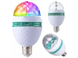 ŻARÓWKA PROJEKTOR DYSKOTEKOWY KULA LED LAMPA RGB