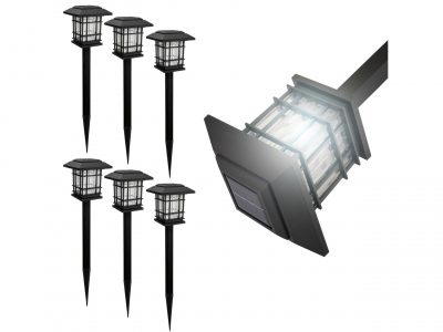LAMPA SOLARNA LED LATARNIA 35cm 6SZT