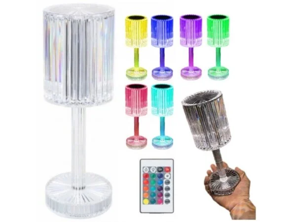 LAMPA ROSE DIAMOND DOTYKOWA +PILOT 25cm