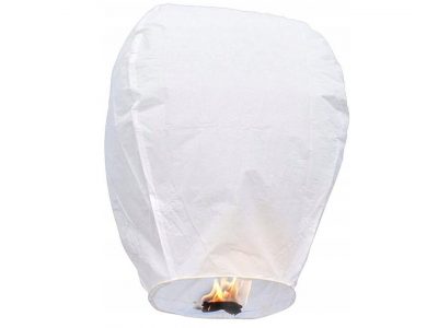 LAMPION SZCZĘŚCIA LATAJĄCY - biały