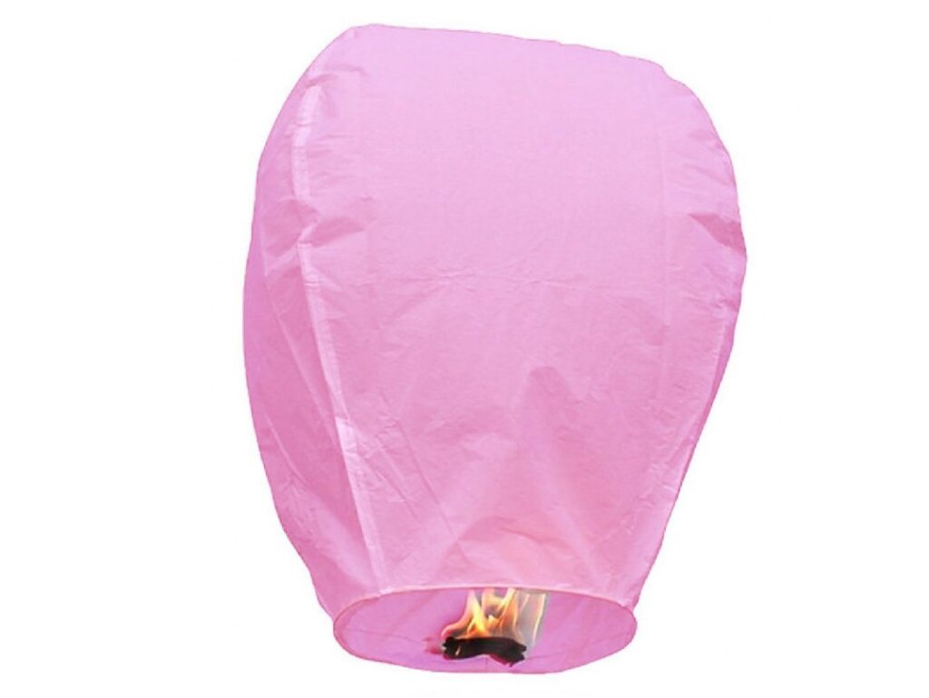 LAMPION SZCZĘŚCIA LATAJĄCY - różowy