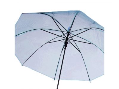 PARASOL PRZEZROCZYSTY 72cm - niebieski