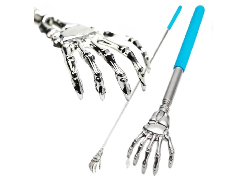 DRAPACZKA DO PLECÓW SKŁADANA TRUPIA RĄCZKA - błękitny