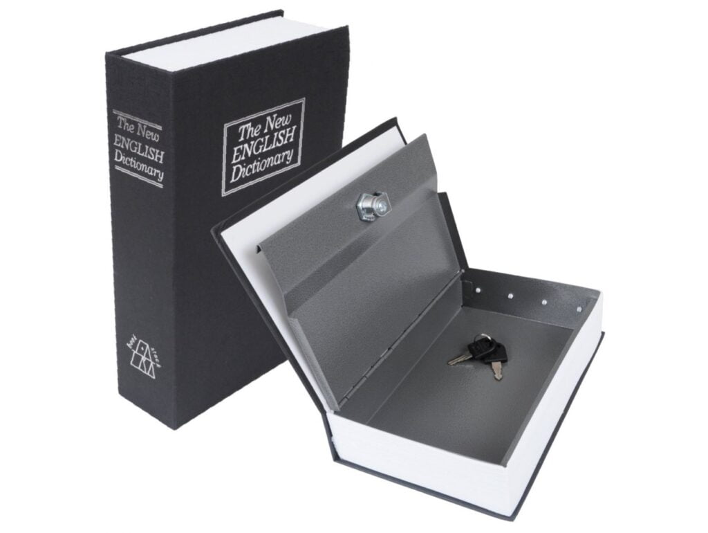 SEJF KSIĄŻKA 24x15,5x5,6cm - czarny