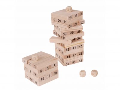 GRA DREWNIANA WIEŻA JENGA YENGA MINI 18x5x5cm