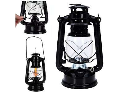 LAMPA NAFTOWA 24cm - czarny