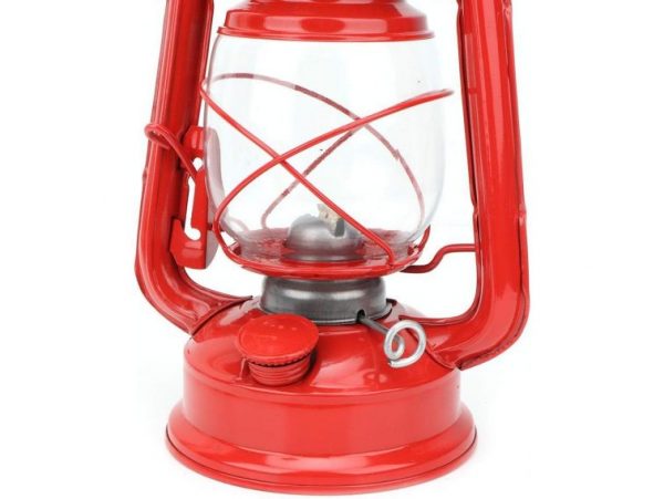 LAMPA NAFTOWA 24cm - czerwony