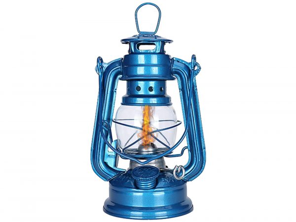 LAMPA NAFTOWA 24cm - niebieski