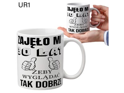 KUBEK DO SUBLIMACJI 330ML BIAŁY - Urodziny - grupa