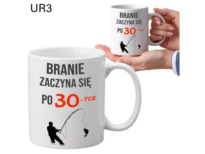 KUBEK DO SUBLIMACJI 330ML BIAŁY - Urodziny - UR3