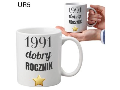 KUBEK DO SUBLIMACJI 330ML BIAŁY - Urodziny - UR5