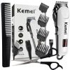 MASZYNKA DO STRZYŻENIA WŁOSÓW KM-809A + NOŻYCZKI + GRZEBIEŃ