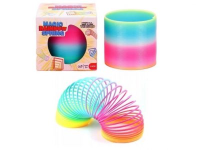 SPRĘŻYNA MAGICZNA TĘCZOWA SPRĘŻYNKA MAGIC KOLOROWA
