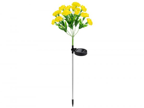 LAMPA SOLARNA OGRODOWA KWIATY - żółte kwiaty