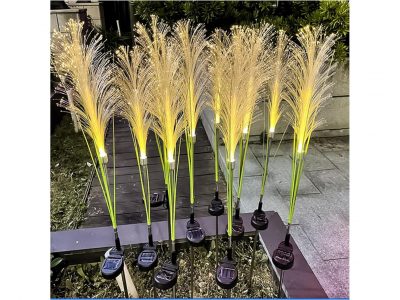 LAMPA OGRODOWA SOLARNA LED TRAWA PAMPAS 2 SZT