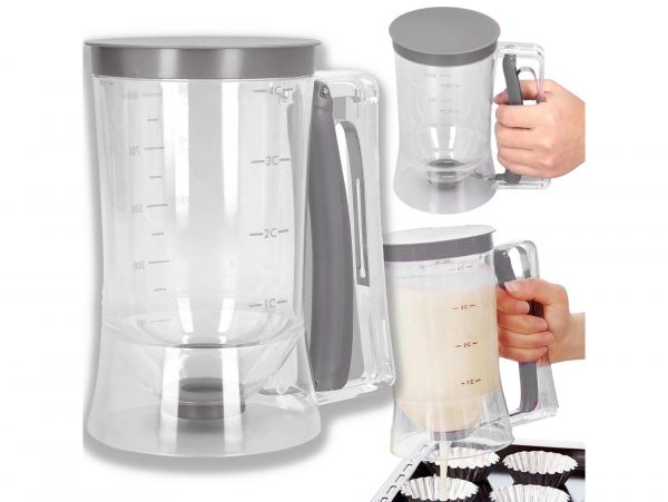 DOZOWNIK DO NALEŚNIKÓW 900ML - szary