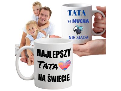 KUBEK DO SUBLIMACJI 330ML BIAŁY - Dzień Ojca - grupa