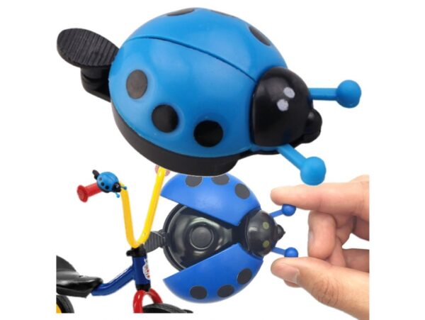 DZWONEK DO ROWERU BIEDRONKA 9x4,5 - niebieski