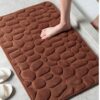 MATA DYWANIK ŁAZIENKOWY ANTYPOŚLIZGOWY 3D - ciemny brąz