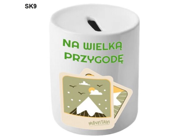 SKARBONKA Z TWOIM WŁASNYM DOWOLNYM NADRUKIEM FOTO SZABLONY