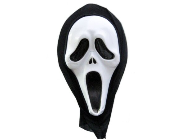 MASKA KRZYK Z KAPTUREM KOSTIUM IMPREZA HALLOWEEN