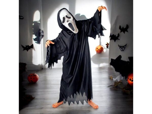 MASKA KRZYK Z KAPTUREM KOSTIUM IMPREZA HALLOWEEN