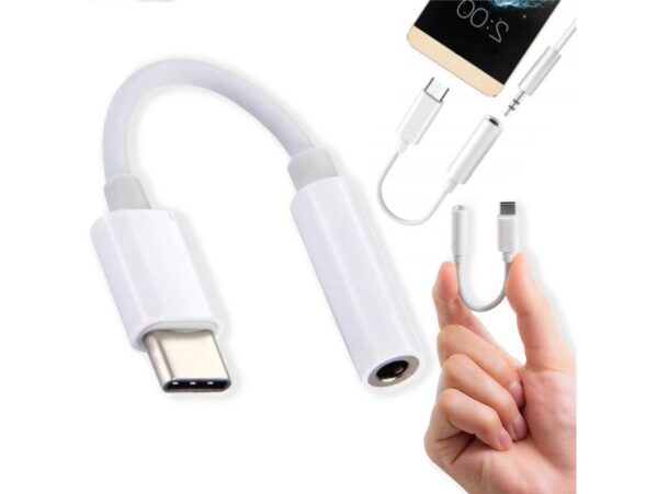 ADAPTER KABEL USB-C DO GNIAZDA SŁUCHAWEK MINI JACK