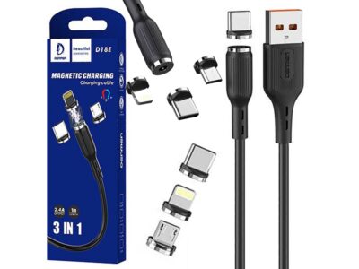 DENMEN KABEL USB 3W1 MAGNETYCZNY MICRO TYP-C IPHONE