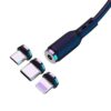 DENMEN KABEL USB 3W1 MAGNETYCZNY MICRO TYP-C IPHONE