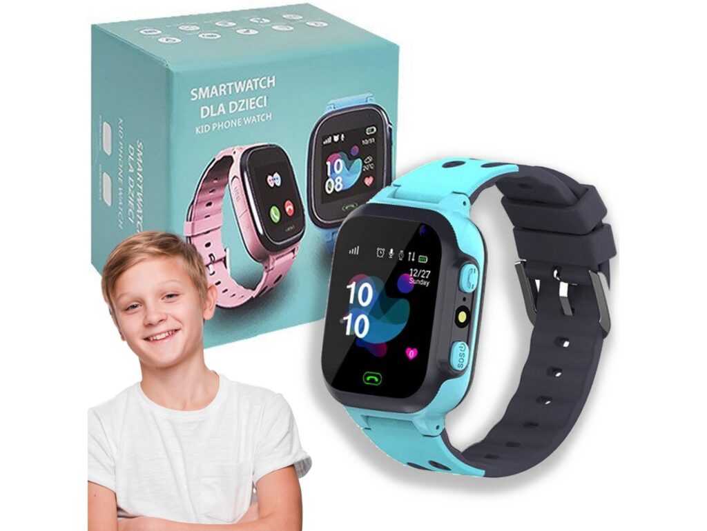 DENMEN ZEGAREK SMARTWATCH KIDS DK01 - niebieski