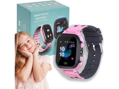 DENMEN ZEGAREK SMARTWATCH KIDS DK01 - różowy