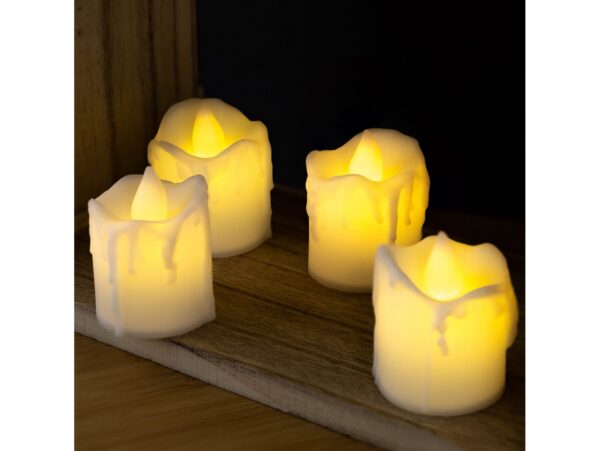 ŚWIECZKA NA BATERIE LED LAMPKA TEALIGHT 4SZT