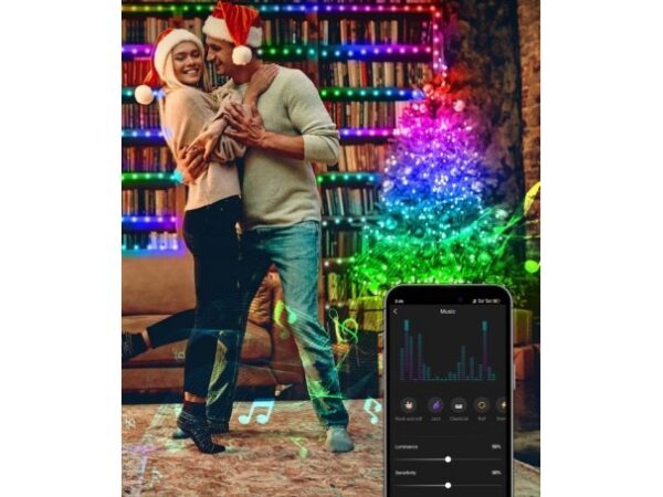 LAMPKI INTELIGENTNE 200 LED USB APP BLUETOOTH